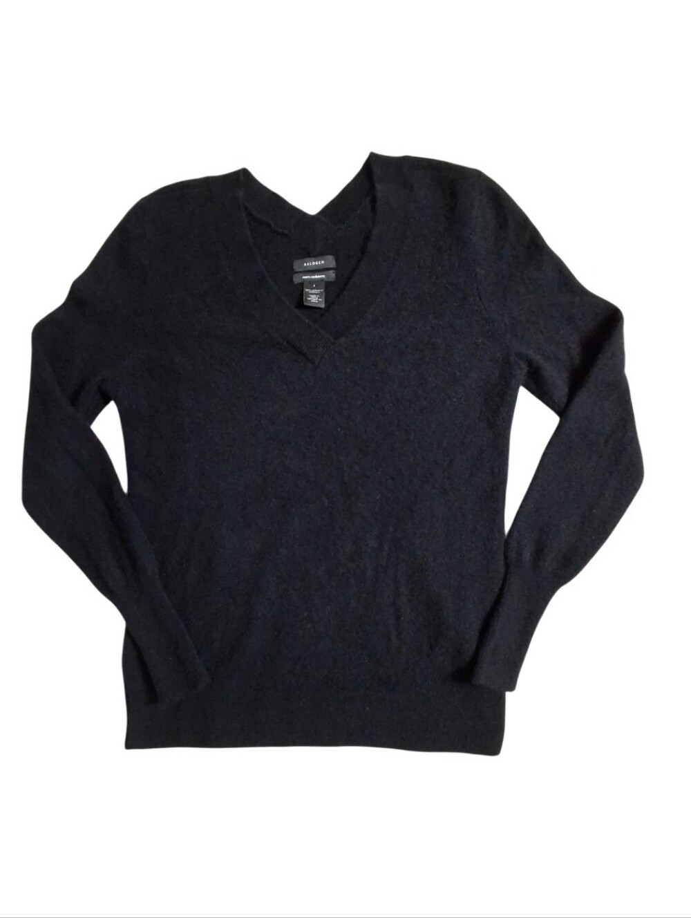Halogen Women’s Small  100% Cashmere Sweater Black Long Sleeve Classy City